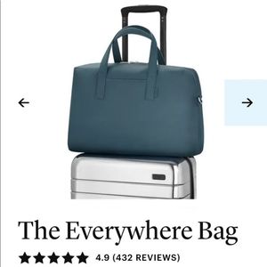 Used Deep Topaz Leather Everywhere Bag - Away Travel